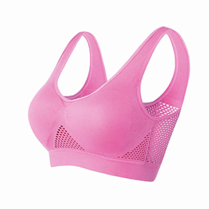 Women’s Seamless Push-Up Sports Bra – Padded Yoga & Running Workout Top