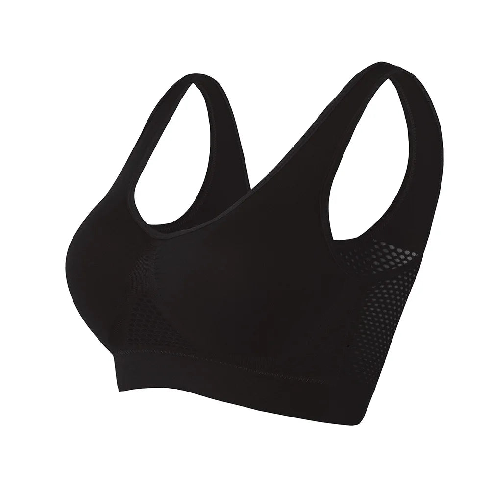 Women’s Seamless Push-Up Sports Bra – Padded Yoga & Running Workout Top