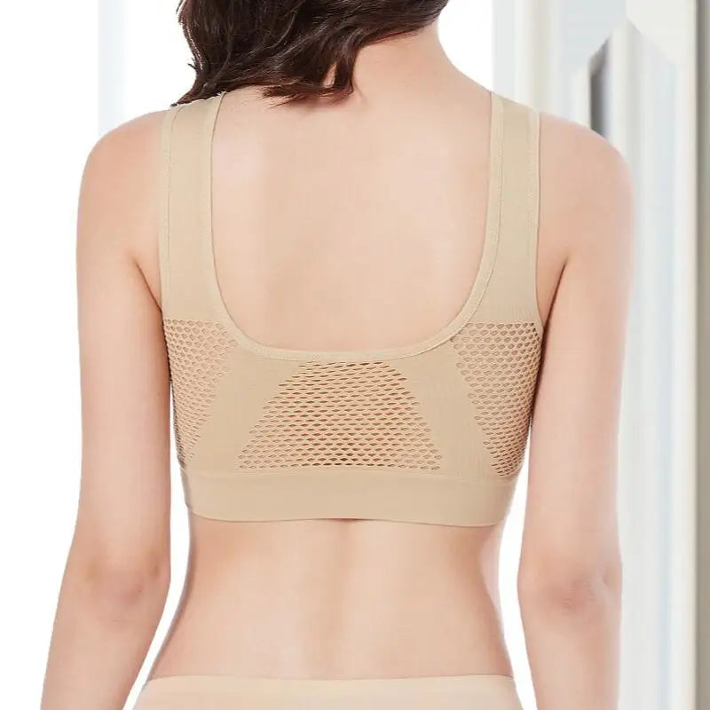 Women’s Seamless Push-Up Sports Bra – Padded Yoga & Running Workout Top