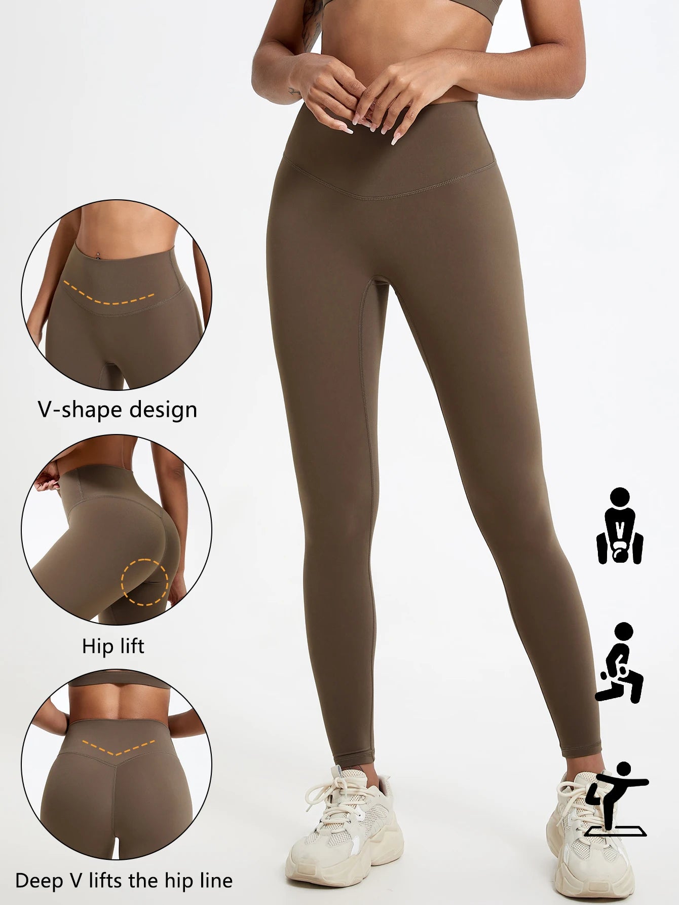 Women’s High-Waist Push-Up Sports Leggings – Soft Gym & Yoga Workout Pants