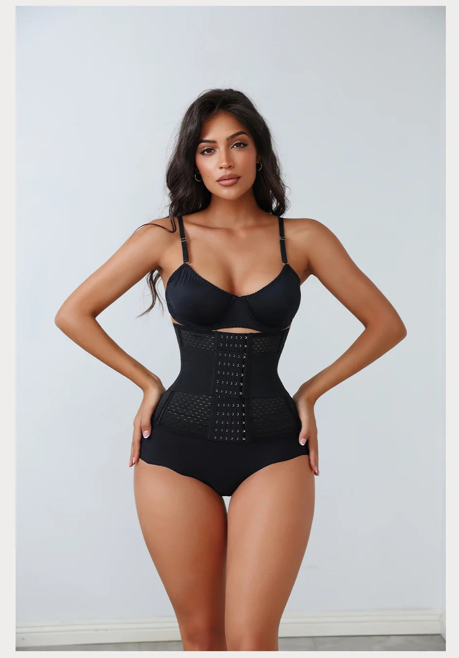 Women’s Adjustable Waist Trainer – Double Belt Neoprene Tummy Control Corset
