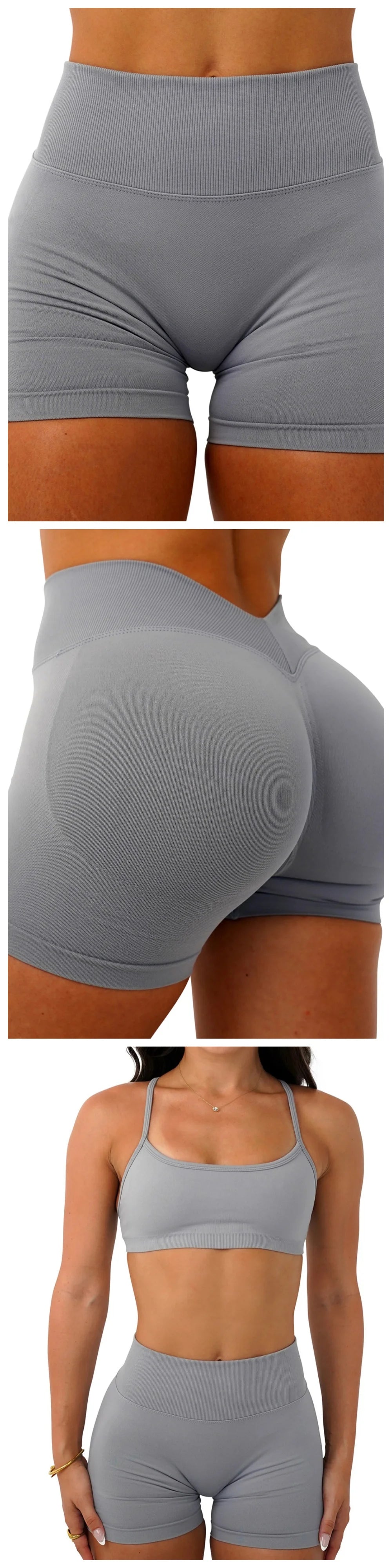 Women’s Seamless V-Waist Workout Shorts