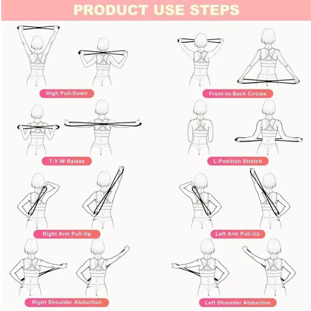 Figure 8 Yoga Resistance Band 15/25/35LB Soft Silicone