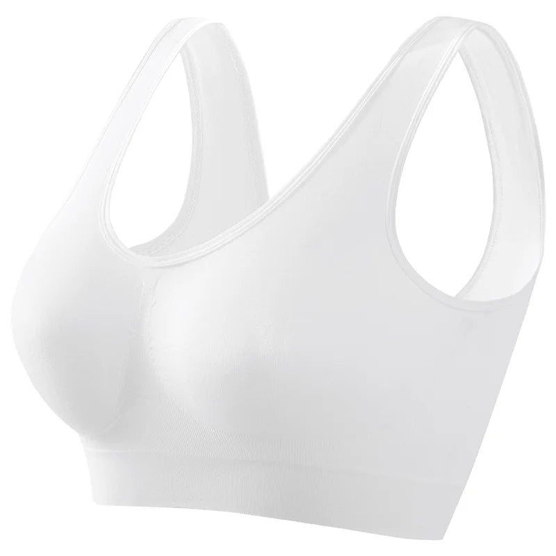 Women’s Seamless Push-Up Sports Bra – Wireless Breathable Bralette