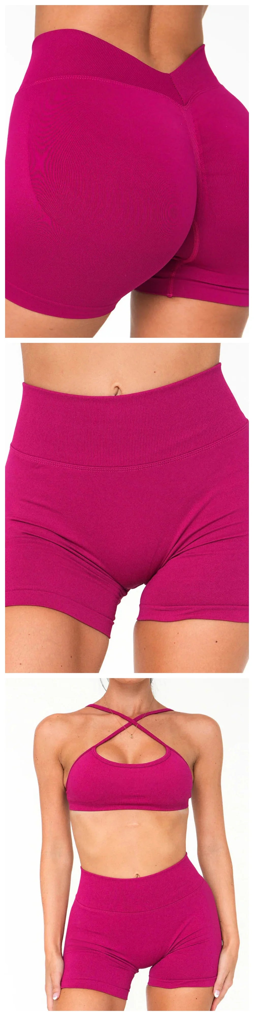 Women’s Seamless V-Waist Workout Shorts