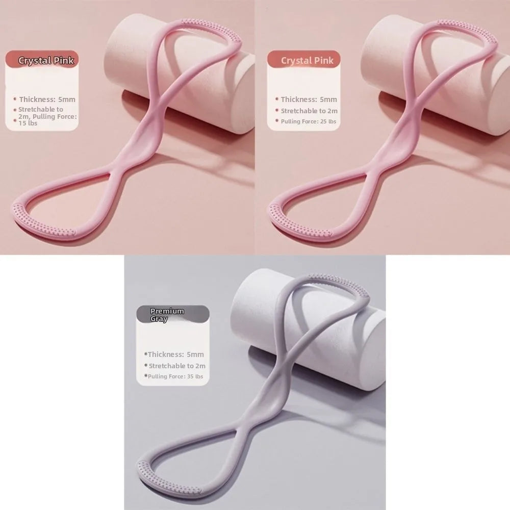 Figure 8 Yoga Resistance Band 15/25/35LB Soft Silicone