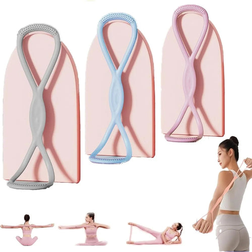 Figure 8 Yoga Resistance Band 15/25/35LB Soft Silicone