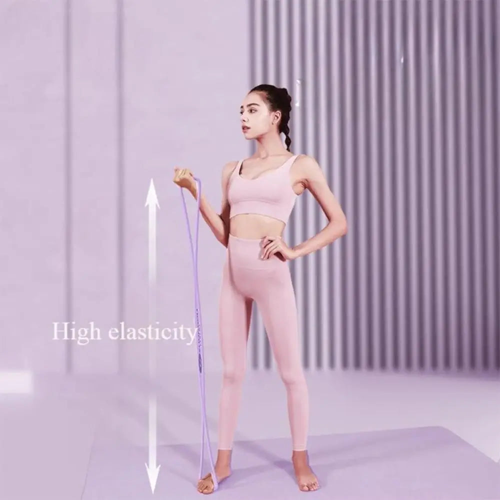 Figure 8 Yoga Resistance Band 15/25/35LB Soft Silicone