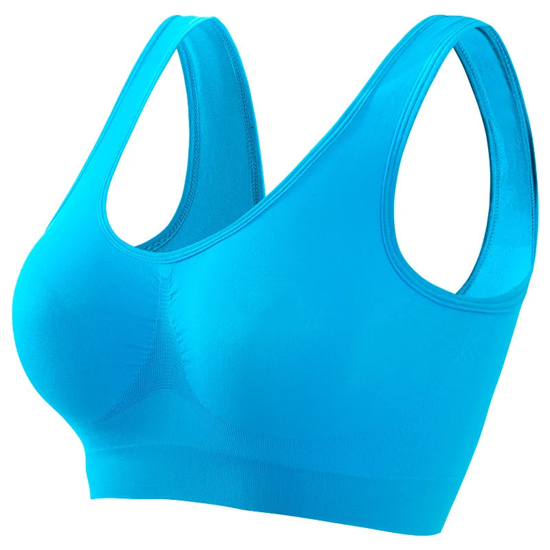 Women’s Seamless Push-Up Sports Bra – Wireless Breathable Bralette