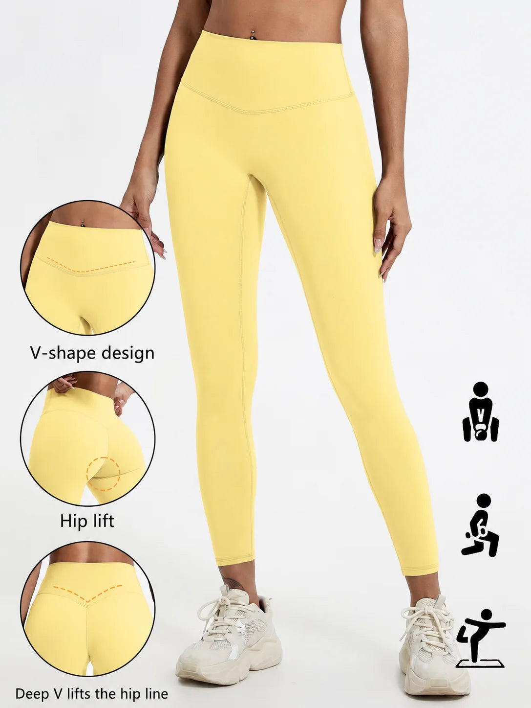Women’s High-Waist Push-Up Sports Leggings – Soft Gym & Yoga Workout Pants