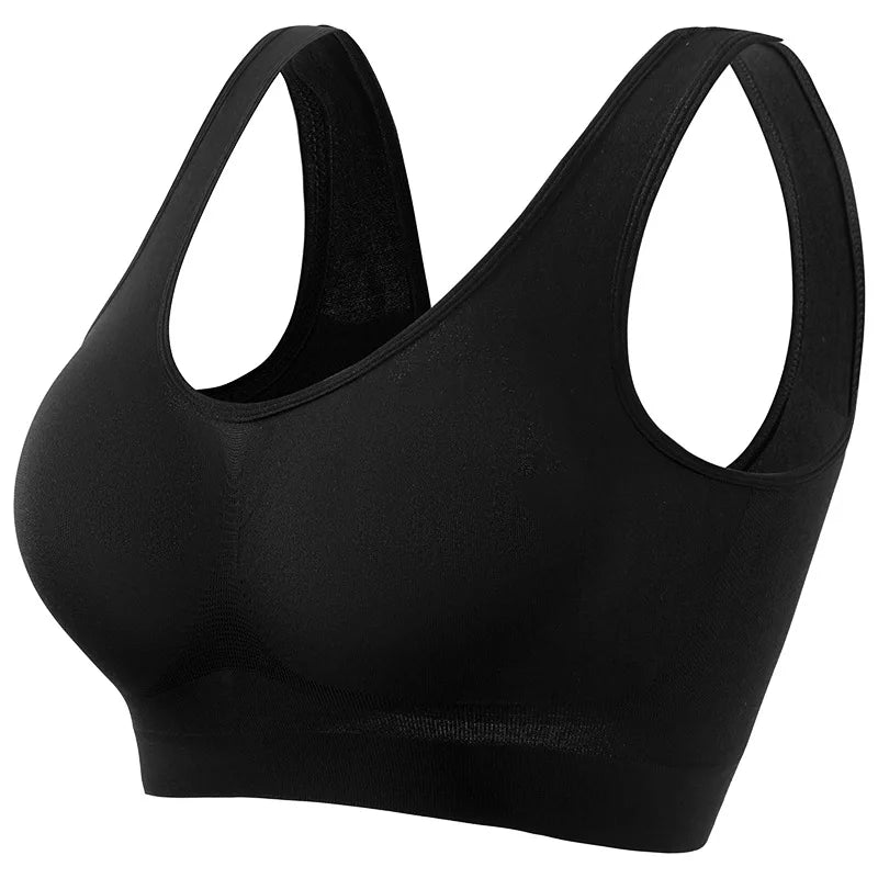 Women’s Seamless Push-Up Sports Bra – Wireless Breathable Bralette