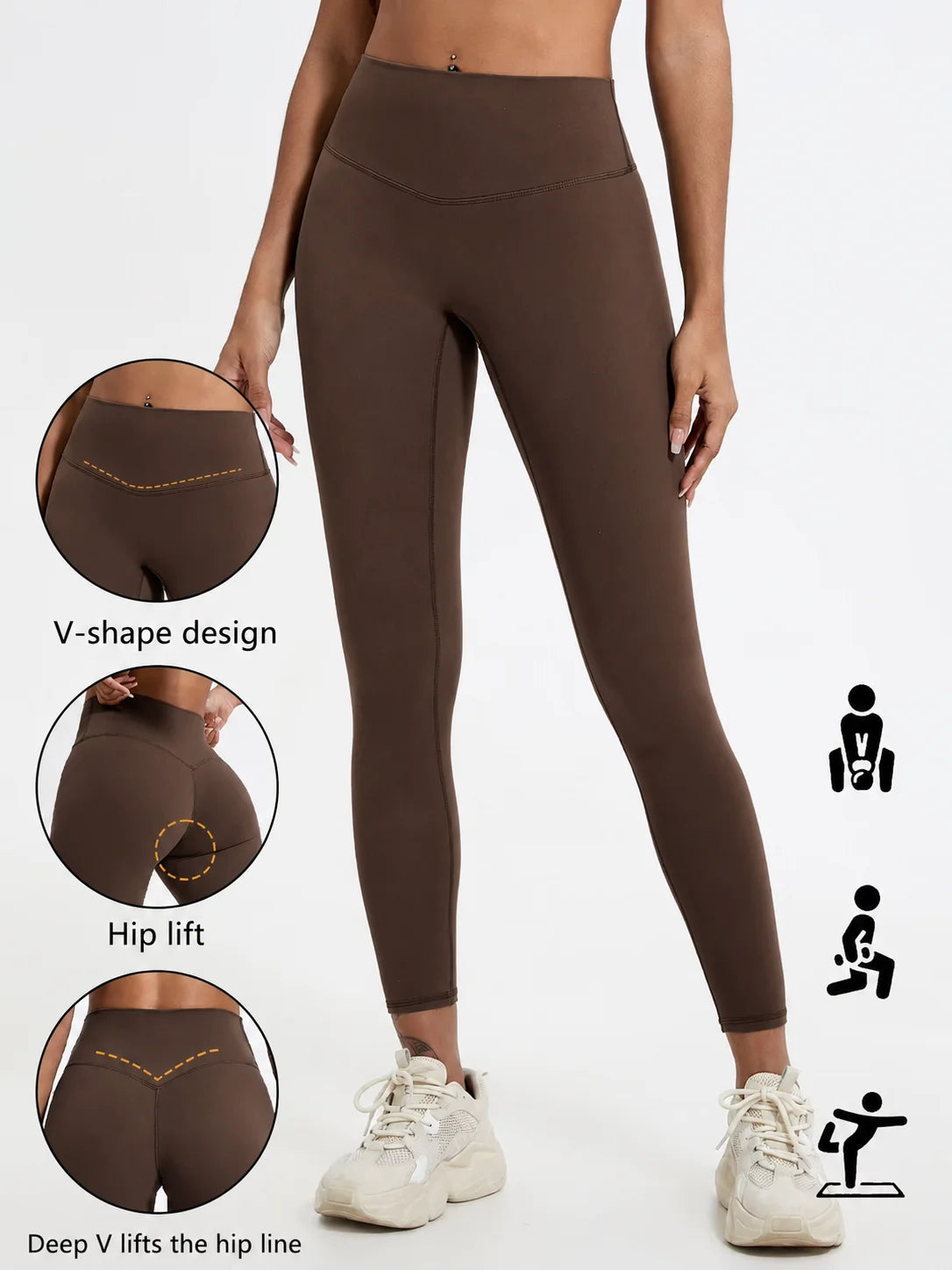 Women’s High-Waist Push-Up Sports Leggings – Soft Gym & Yoga Workout Pants