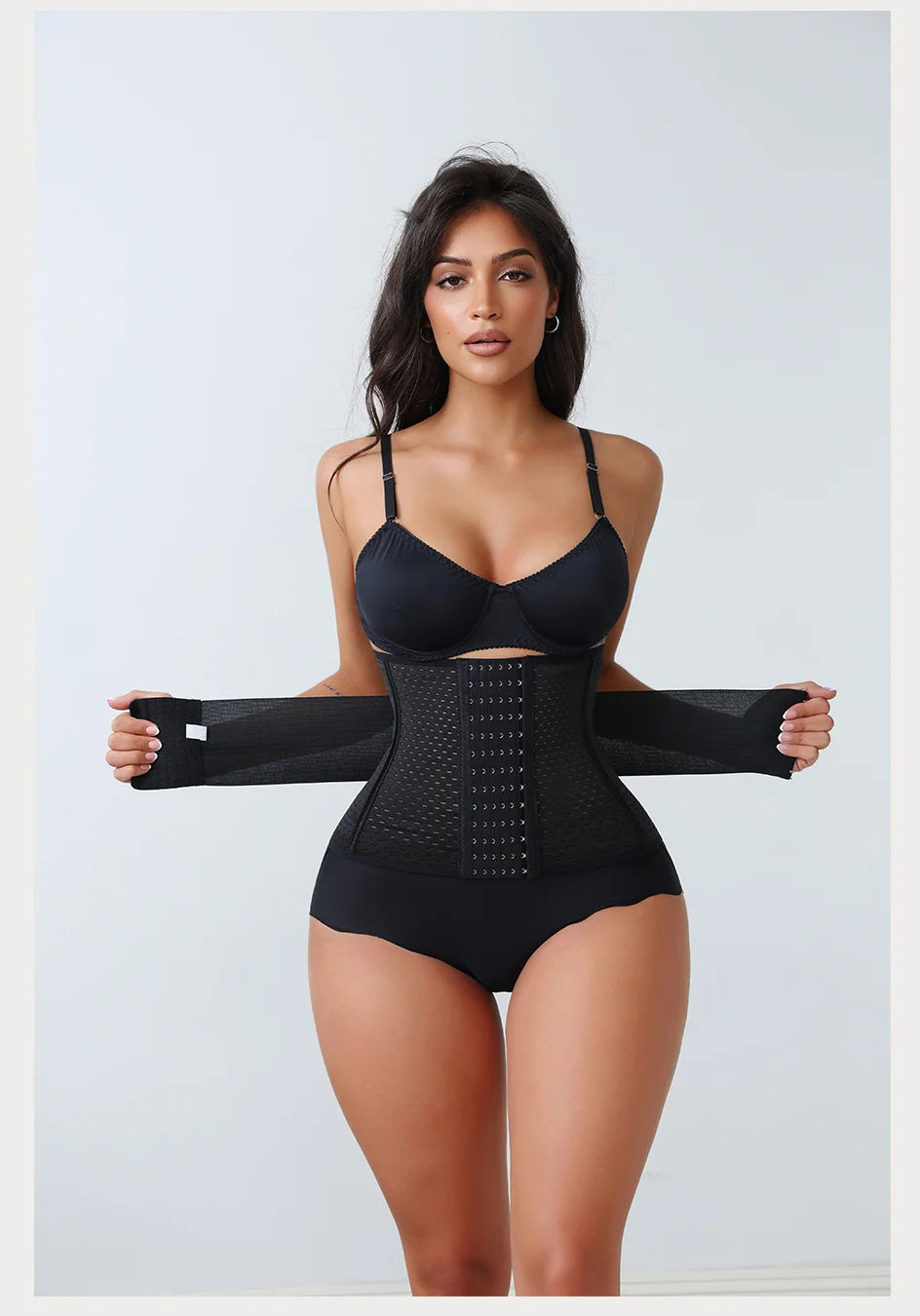 Women’s Adjustable Waist Trainer – Double Belt Neoprene Tummy Control Corset