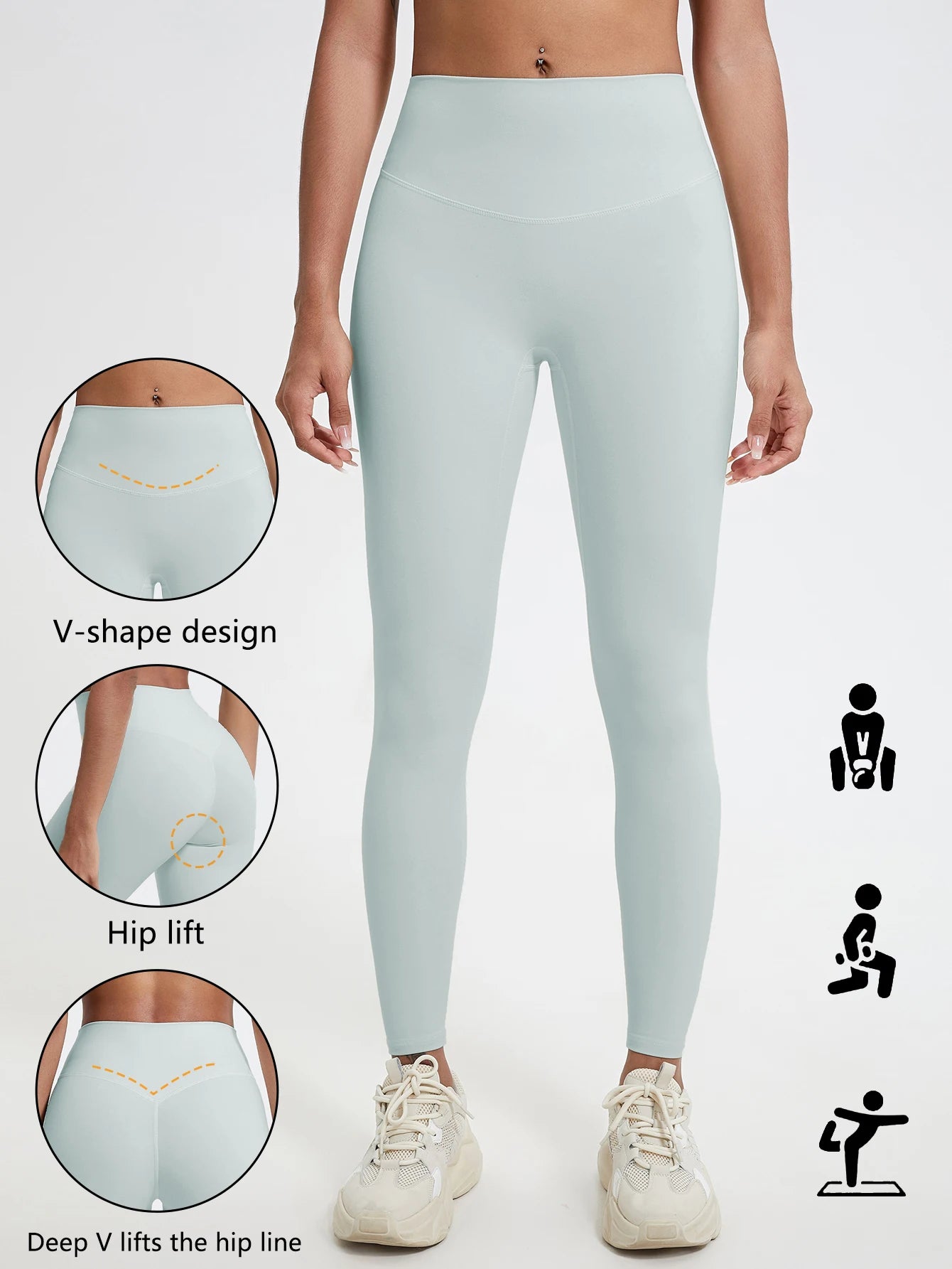 Women’s High-Waist Push-Up Sports Leggings – Soft Gym & Yoga Workout Pants