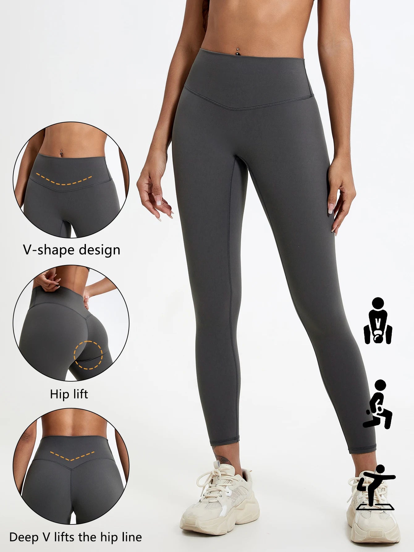 Women’s High-Waist Push-Up Sports Leggings – Soft Gym & Yoga Workout Pants