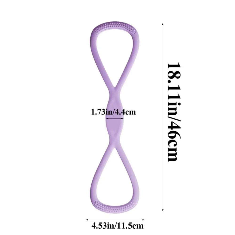 Figure 8 Yoga Resistance Band 15/25/35LB Soft Silicone